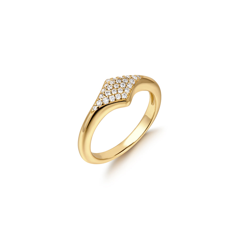 GOLD PAVE SPARKLE RING