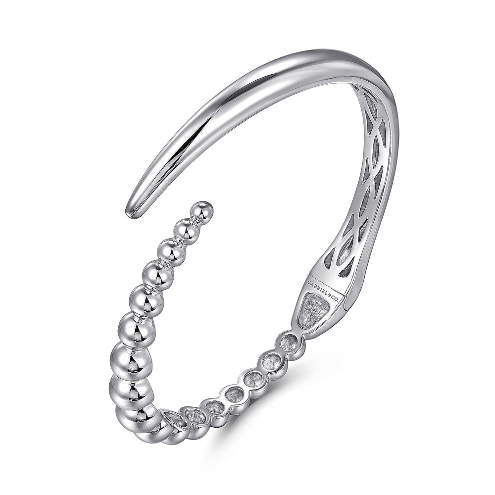 STERLING SILVER BUJUKAN BYPASS BANGLE