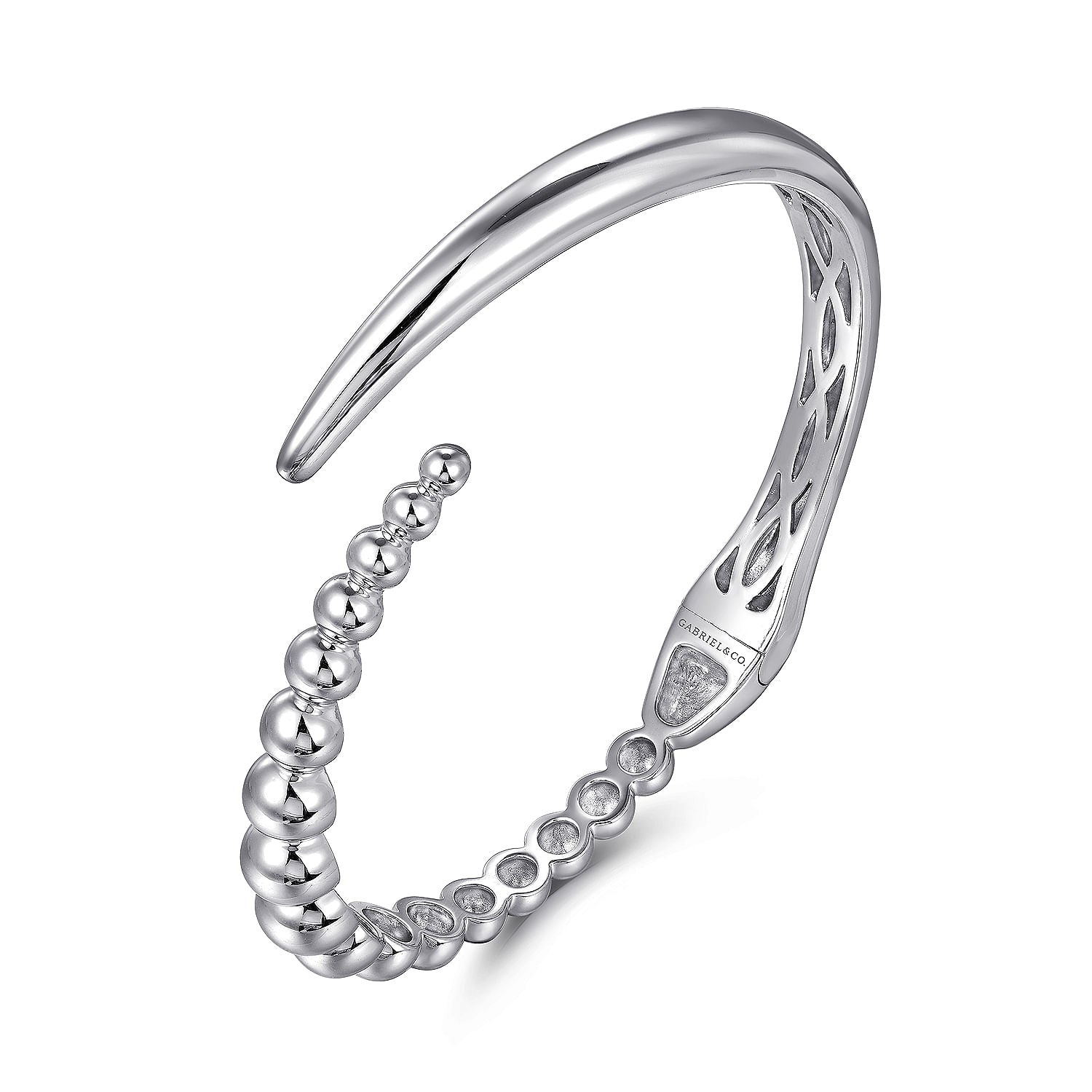 STERLING SILVER BUJUKAN BYPASS BANGLE