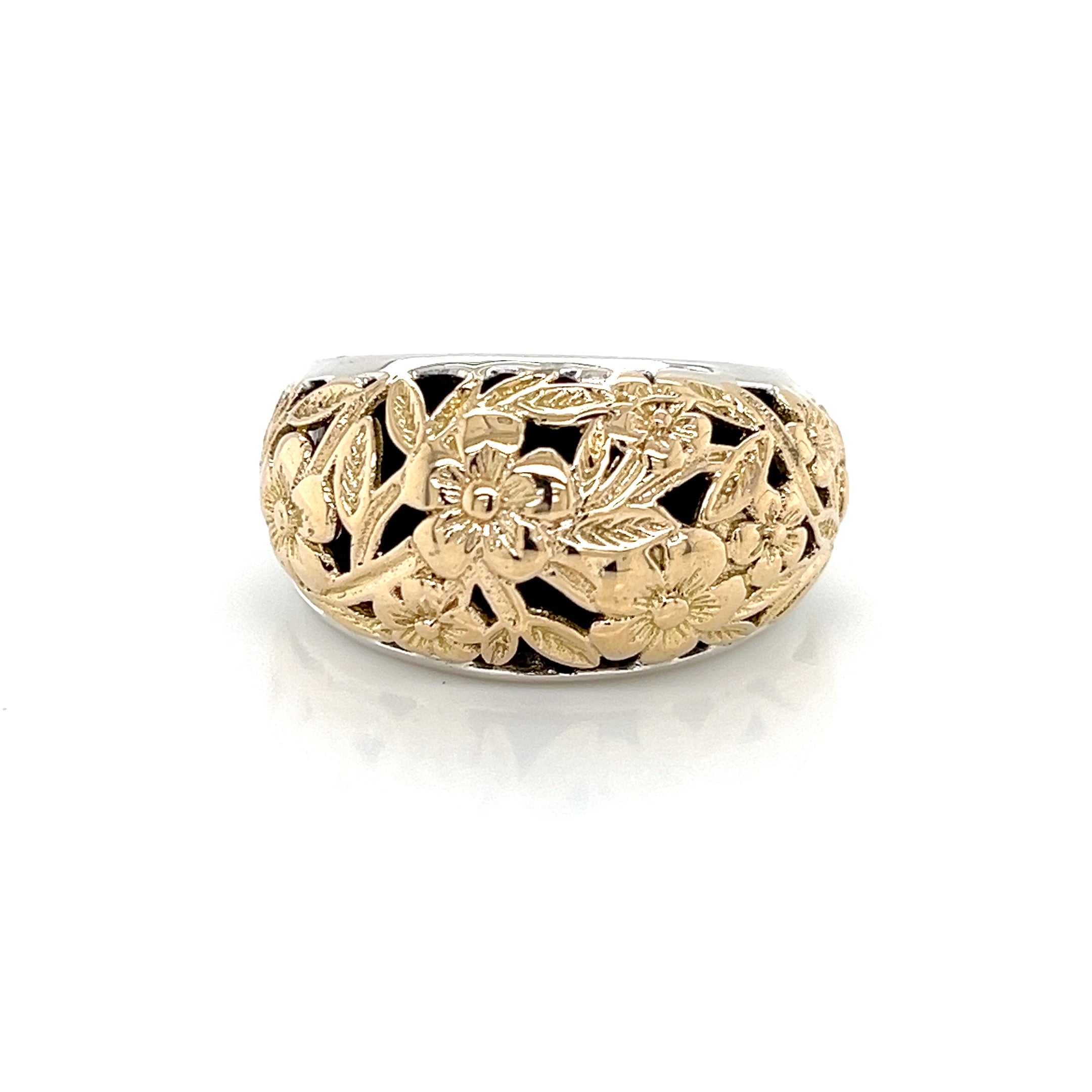 HARMONY RING IN 18K GOLD AND STERLING SILVER