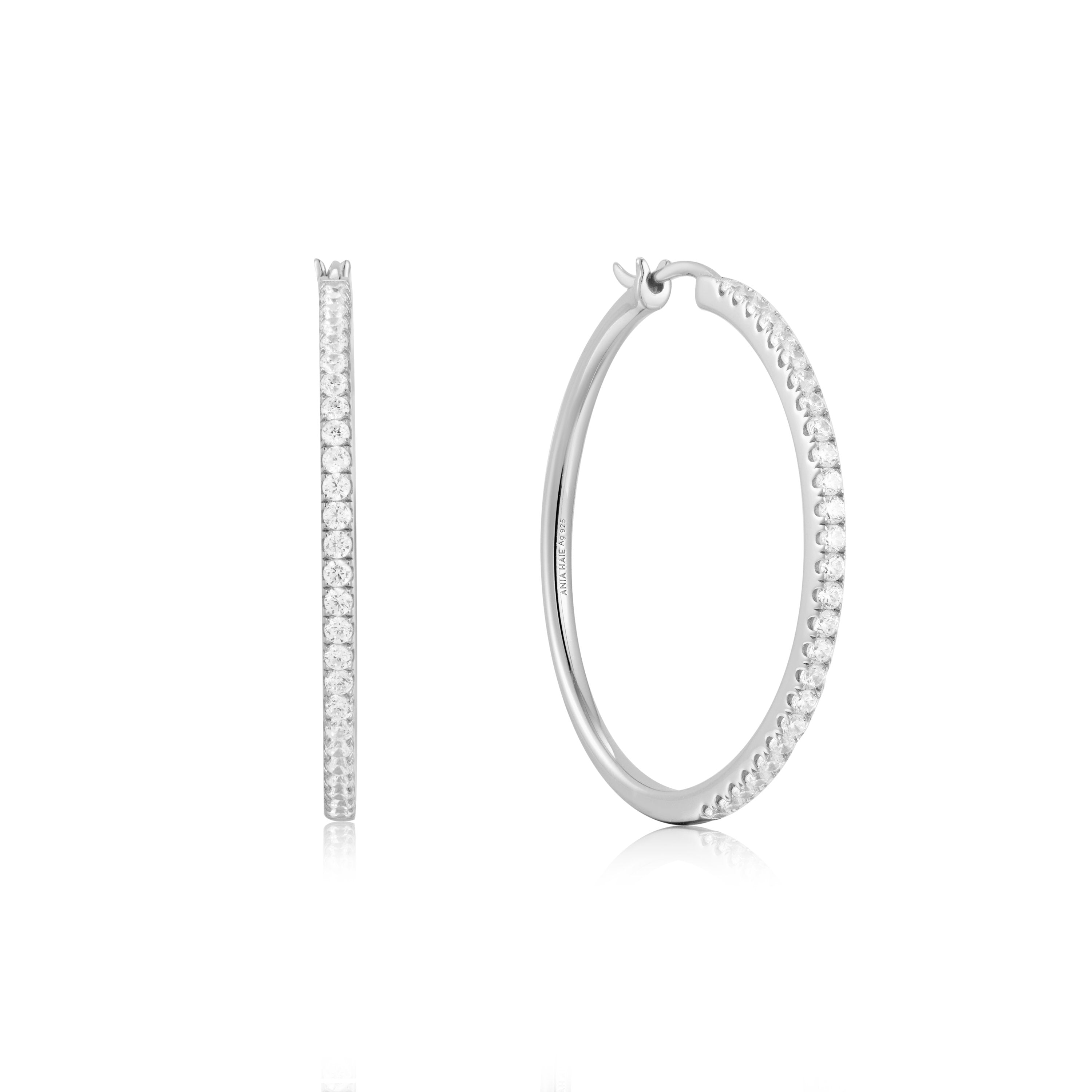 SS PAVE HOOP