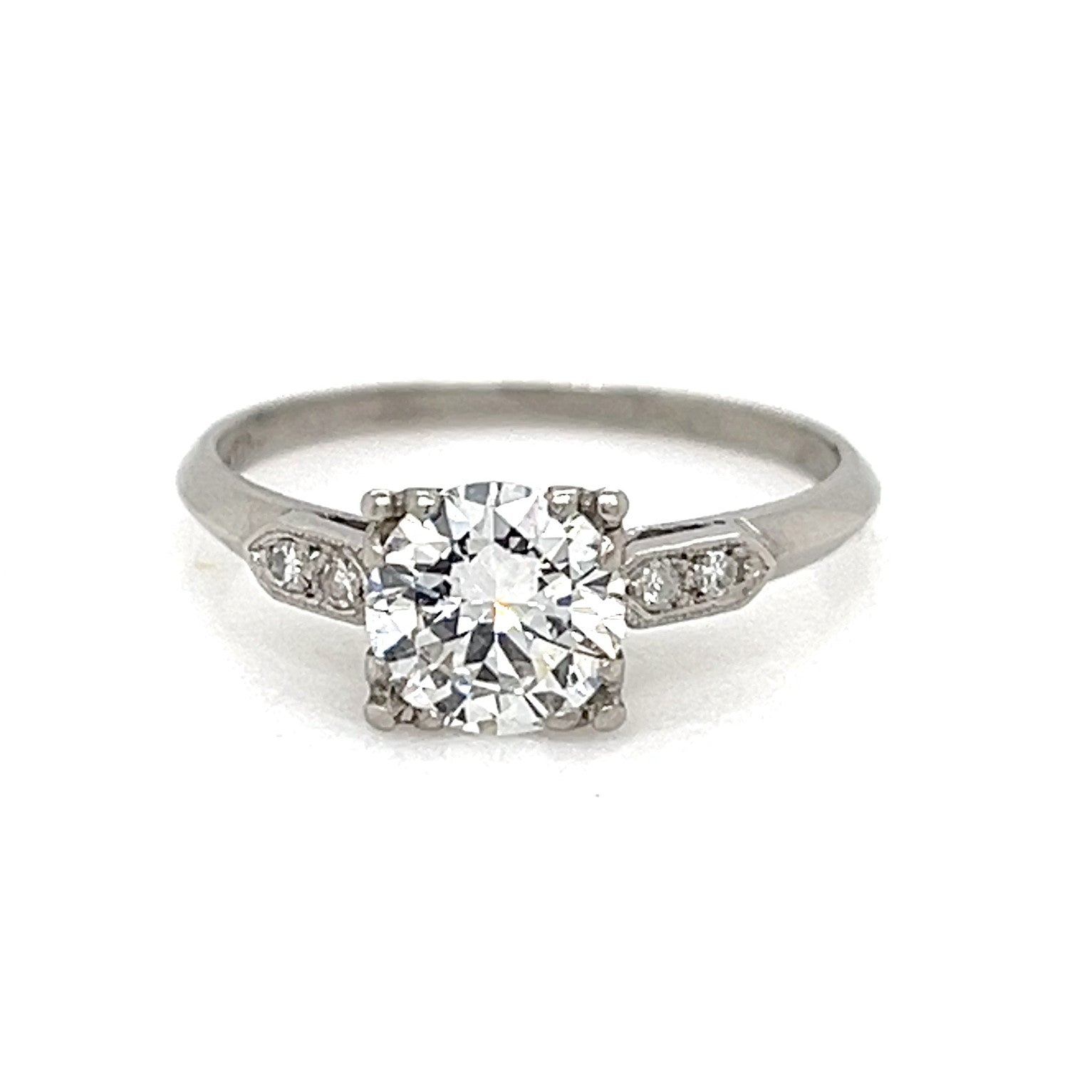 PLATINUM VINTAGE DIAMOND RING