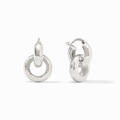 Lady's Earrings Silver Brass