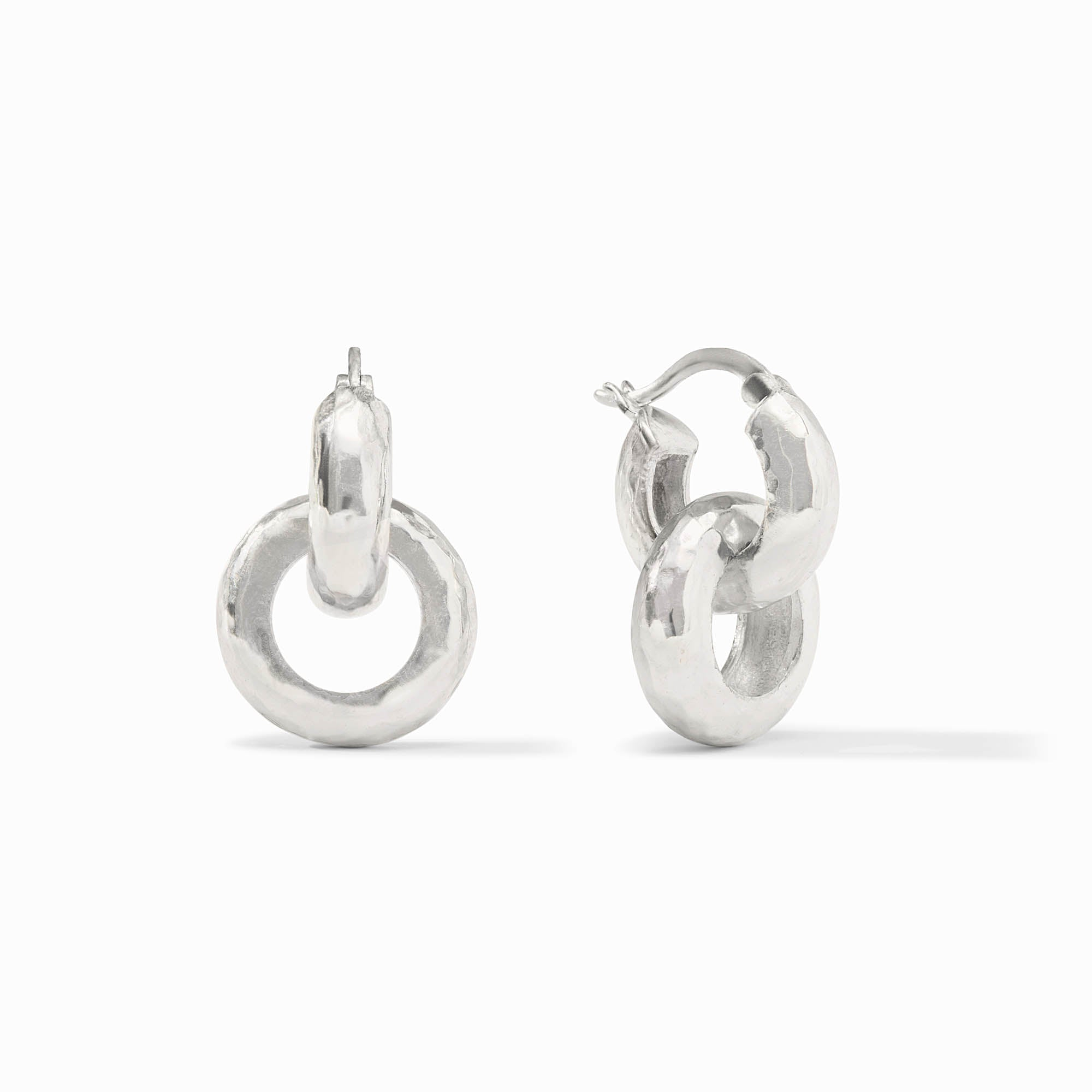 Lady's Earrings Silver Brass