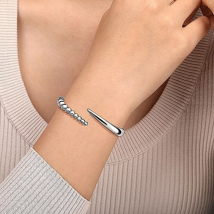 STERLING SILVER BUJUKAN BYPASS BANGLE