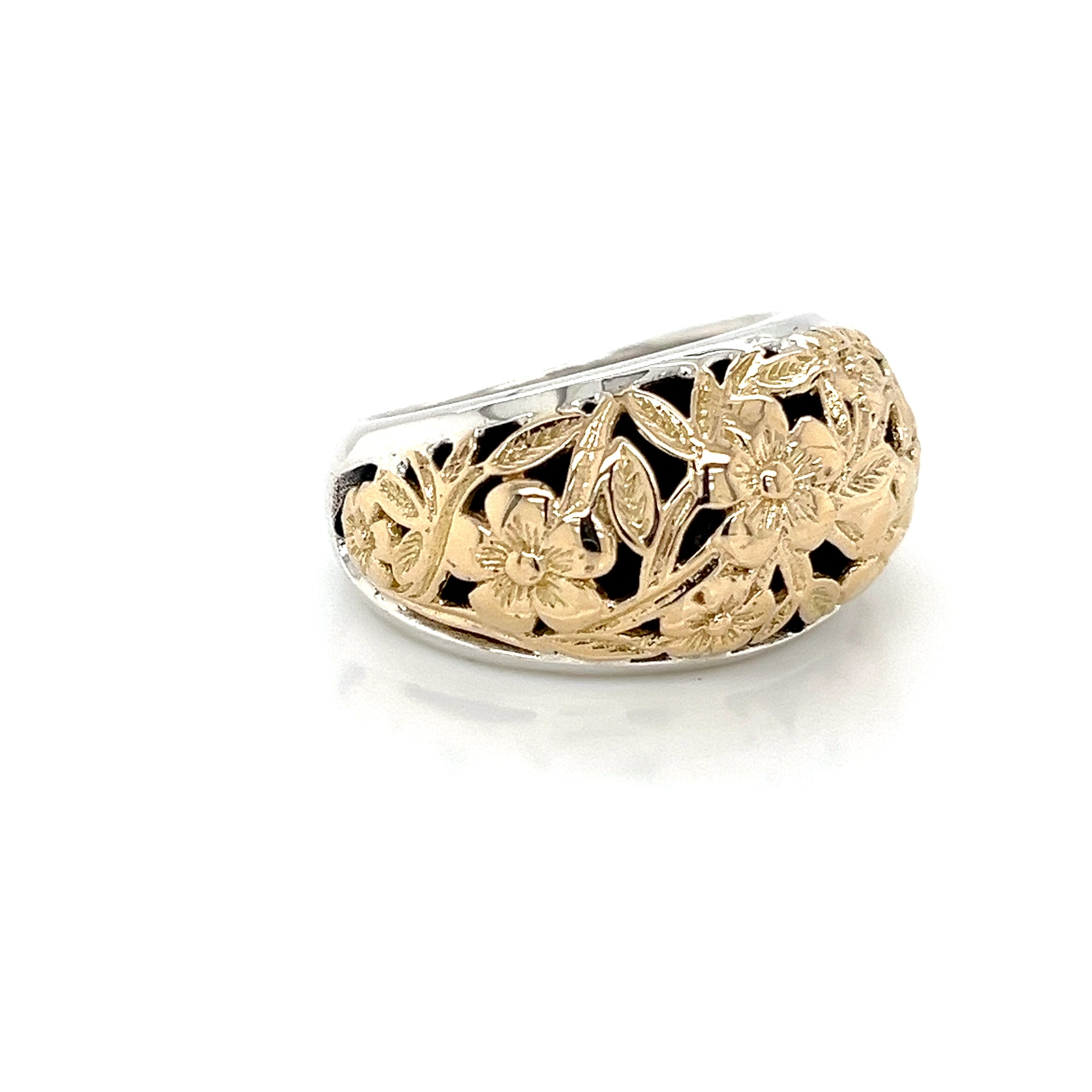 HARMONY RING IN 18K GOLD AND STERLING SILVER