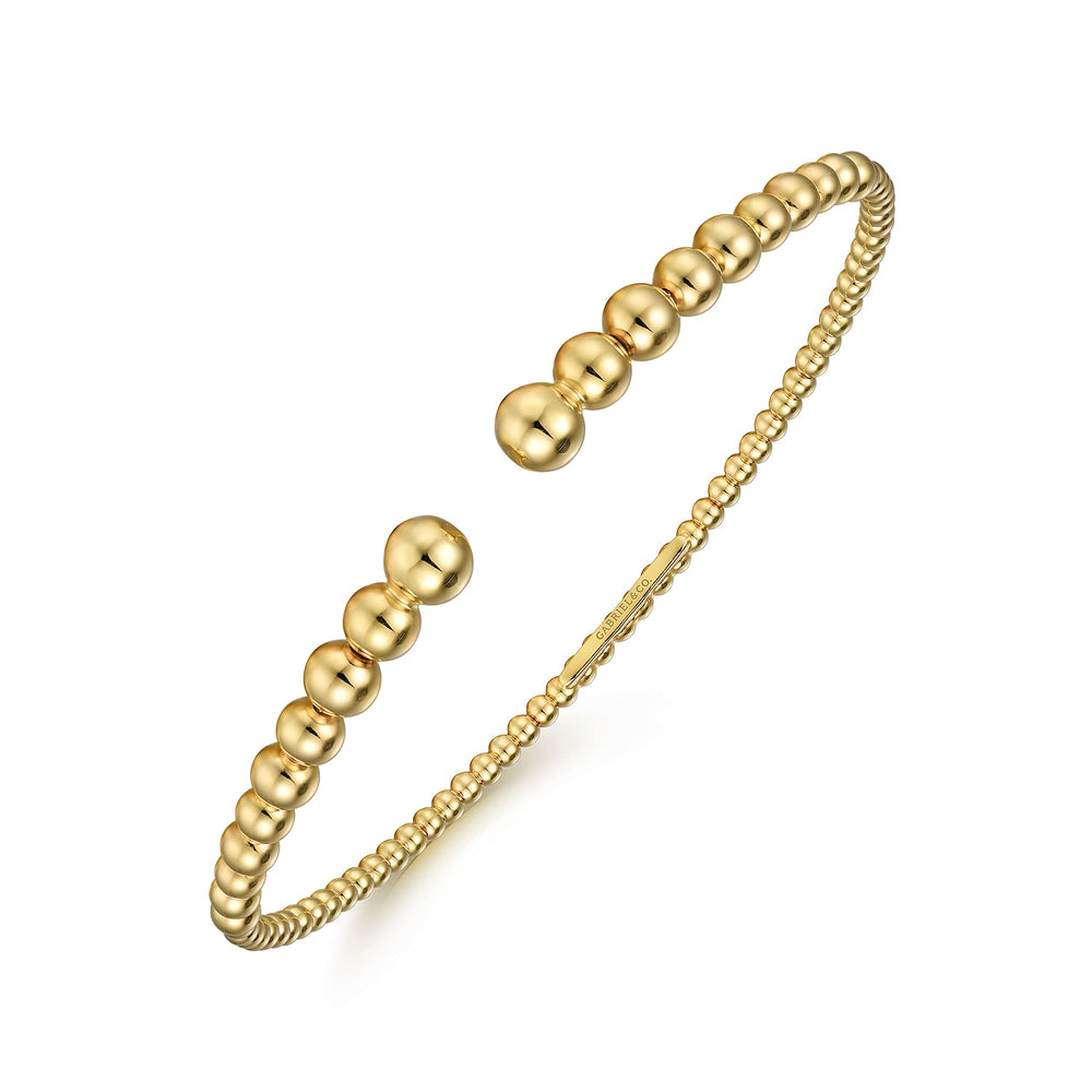 14 KARAT YELLOW GOLD BUJUKAN OPEN BANGLE