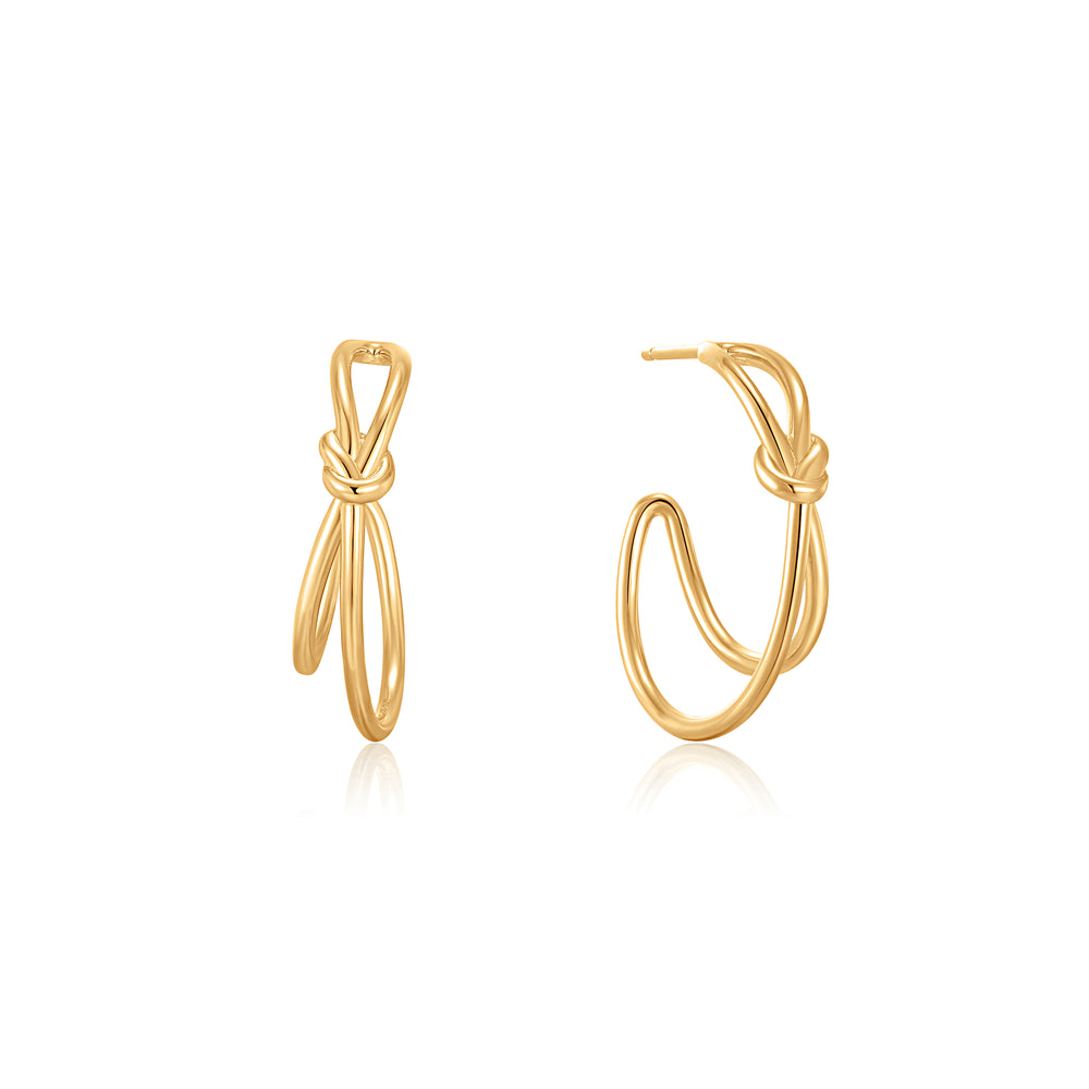 STERLING SILVER/ GOLD PLATED EARRINGS
