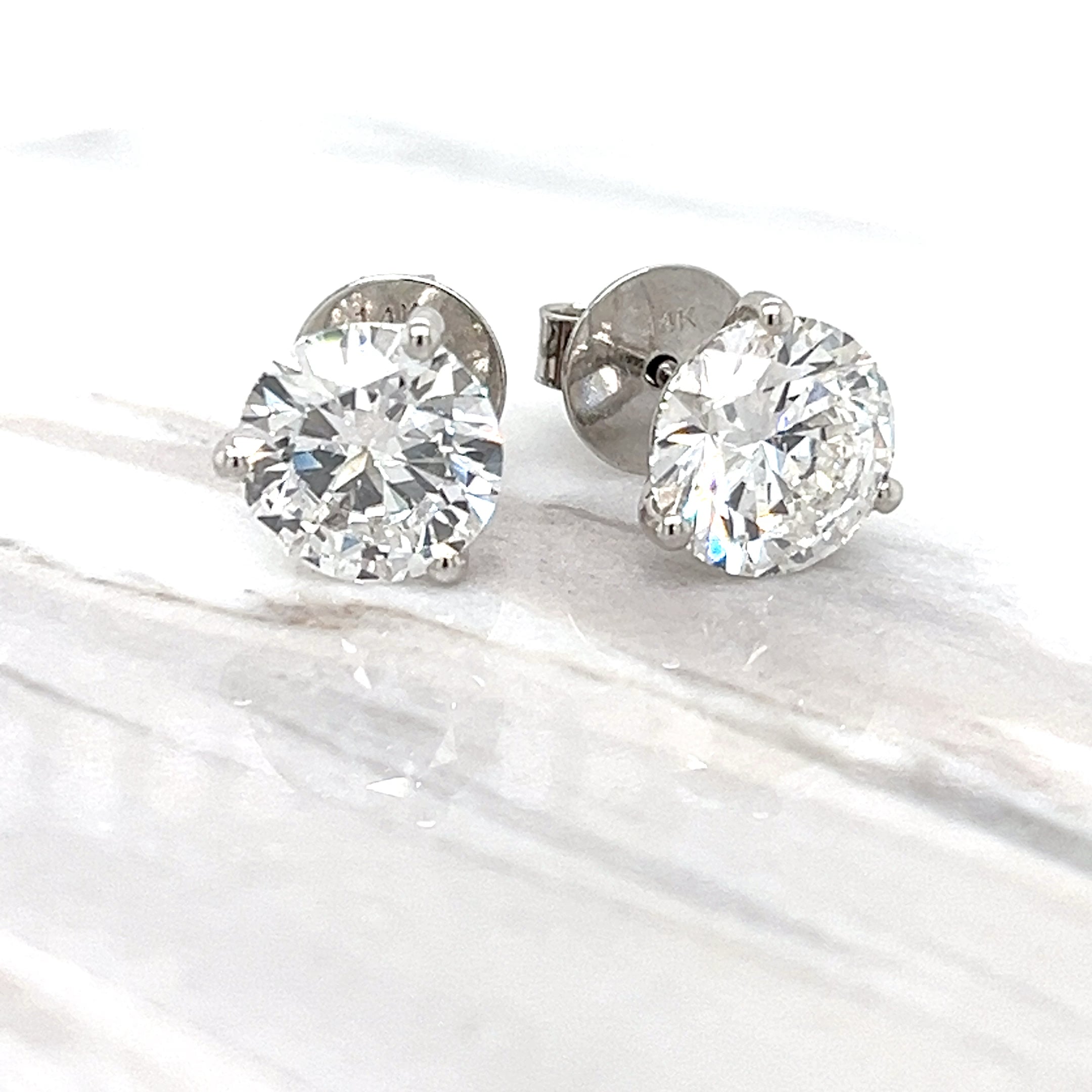 LAB GROWN 3.00CTTW DIAMOND STUDS