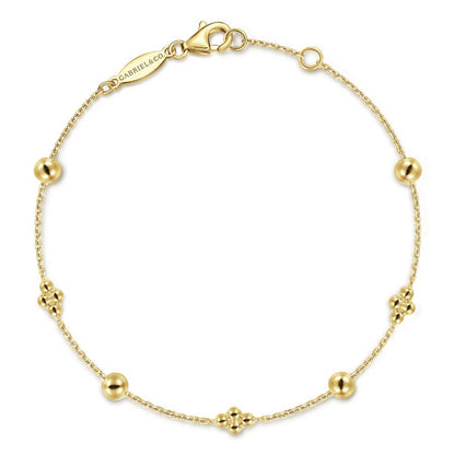 14K Yellow Gold Bujukan Bracelet
