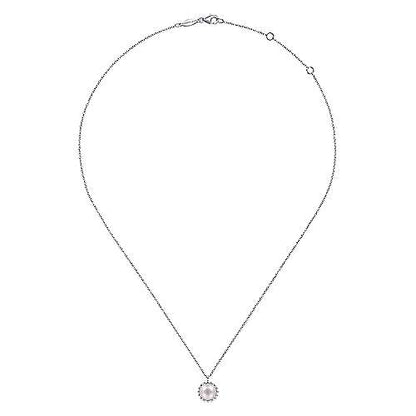 STERLING SILVER PEARL PENDANT NECKLACE-BUJUKAN