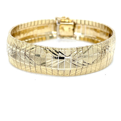 14KY ETCHED 7"/14M BRACLET