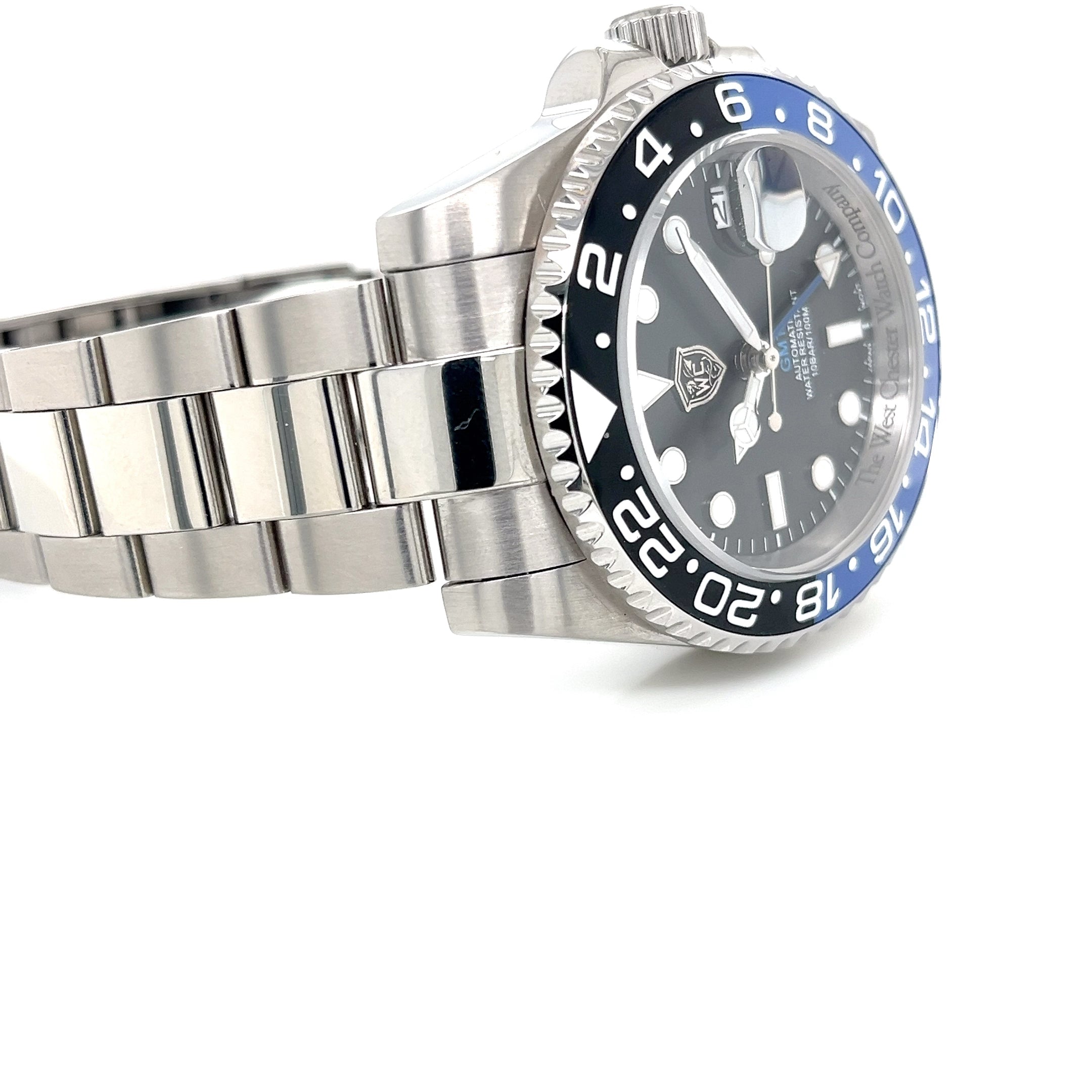 STNLS STEEL 3LINK  GMT AUTOMAT