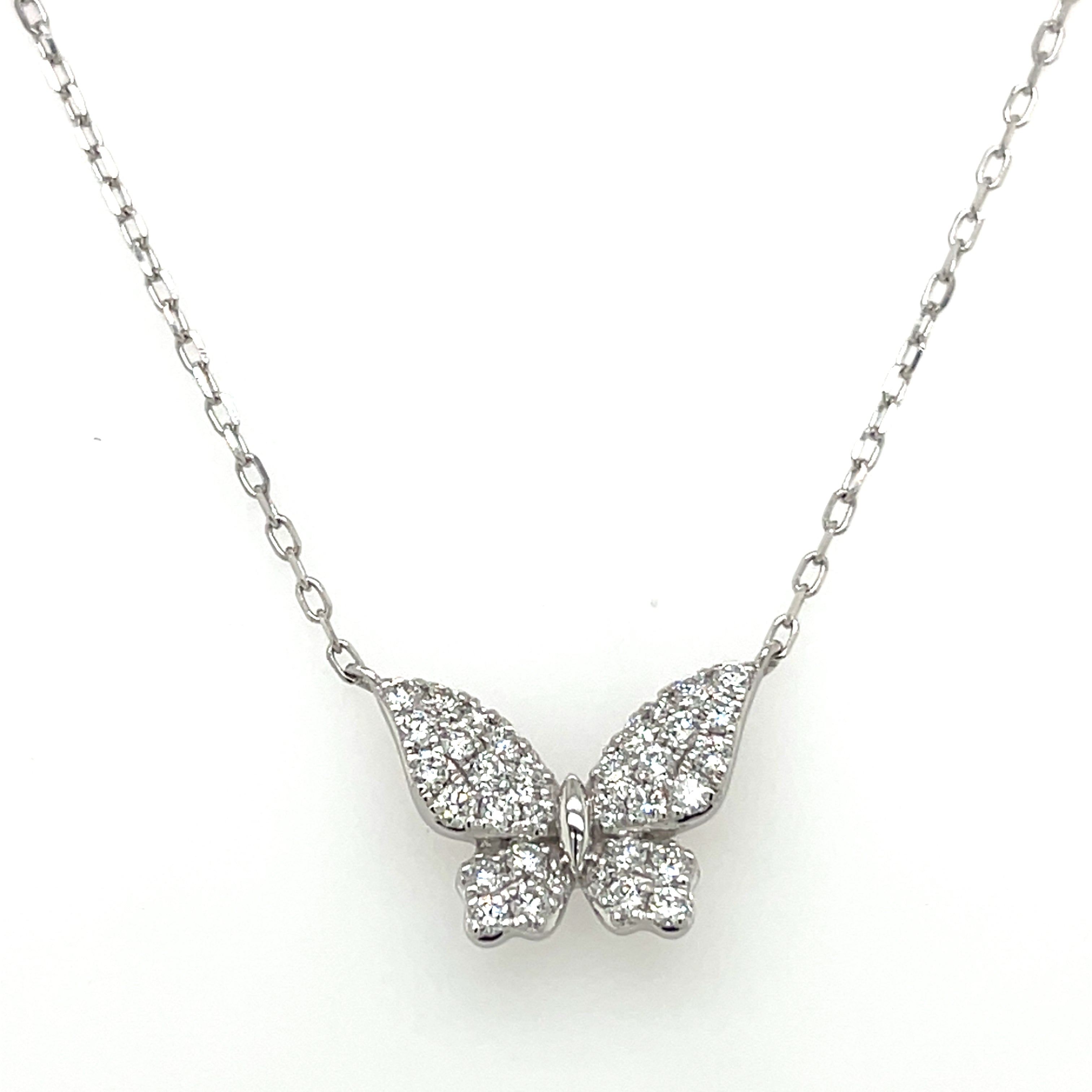 Lady's Necklace 14 Karat White