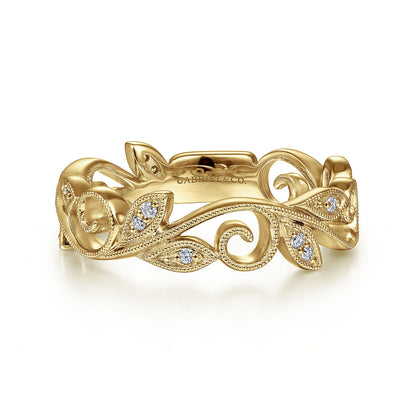 Lady's 14 Karat Yellow Engagem