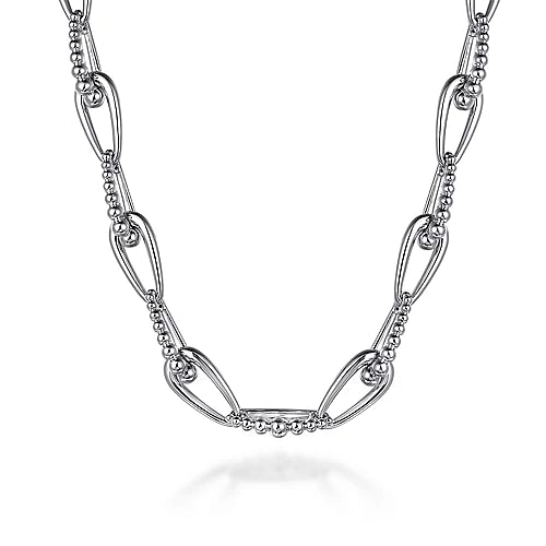STERLING SILVER BUJUKAN LINK CHAIN NECKLACE