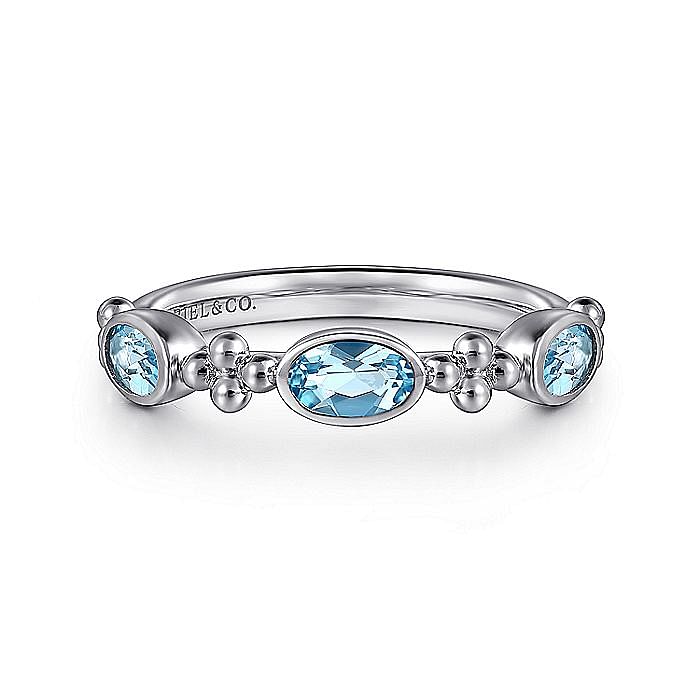 STERLING SILVER BUJUKAN BLUE TOPAZ RING