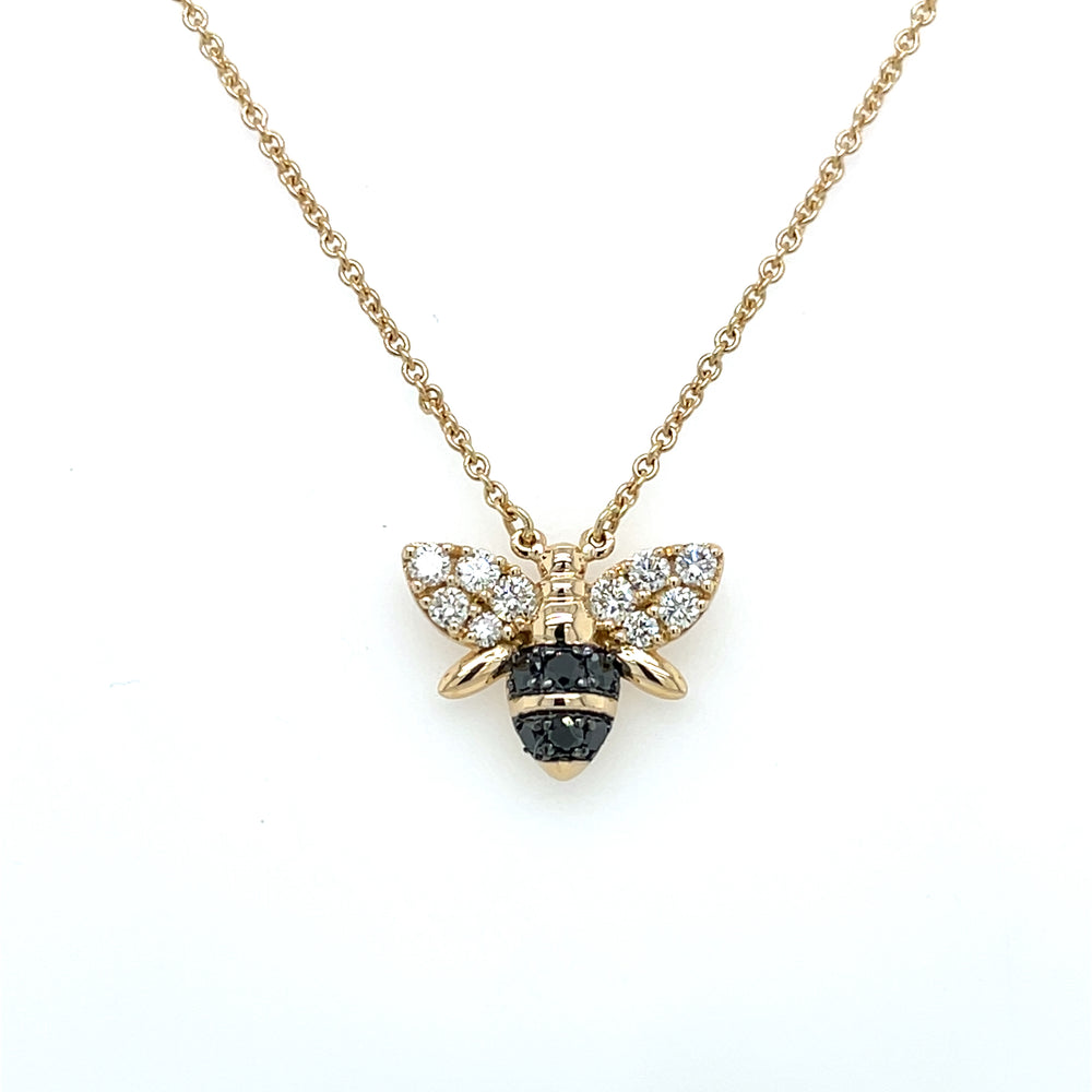 14 YELLOW GOLD BEE NECKLACE