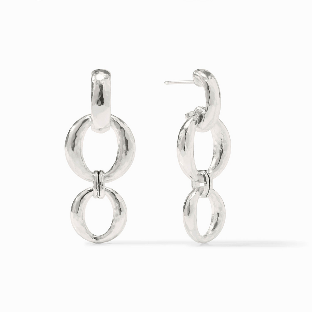 Lady's Earring Silver Brass