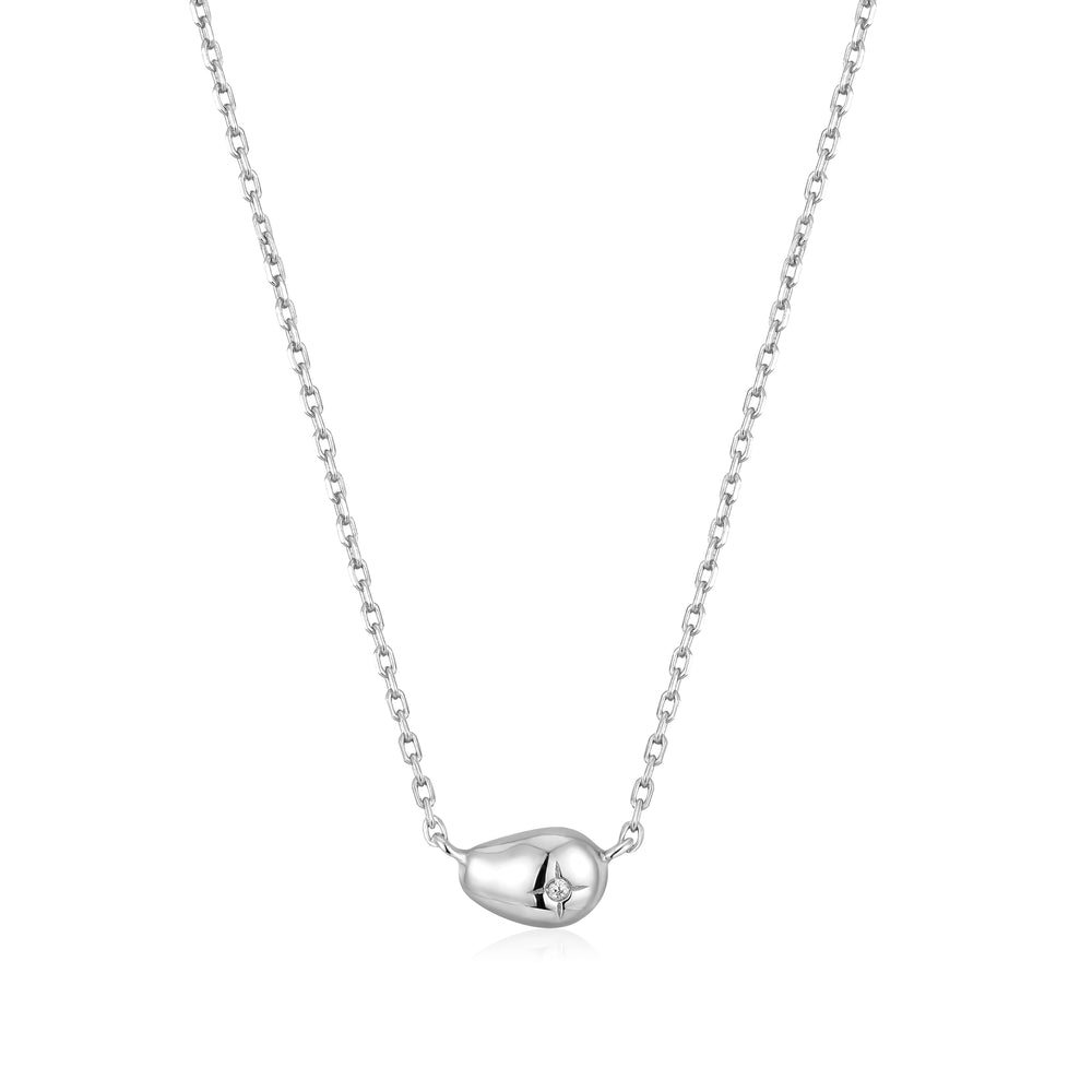 STERLING SILVER PEBBLE NECKLACE