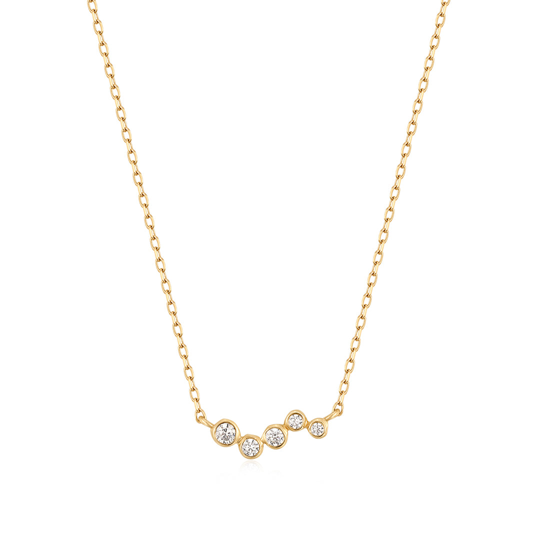 FRANCES/NATURAL DIAMOND WAVE NECKLACE