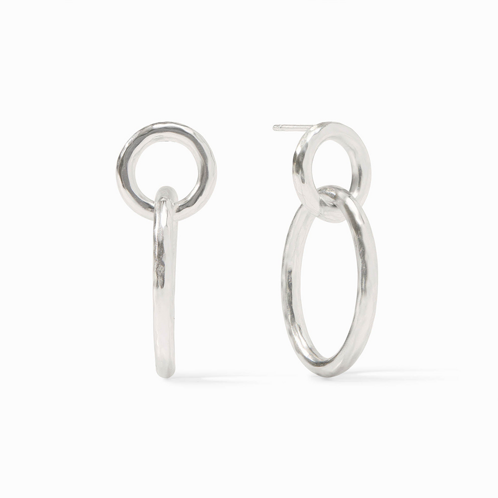 Lady's Earring Silver Brass