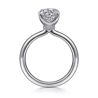 14KW HIDDEN HALO ENGAGEMENT RING