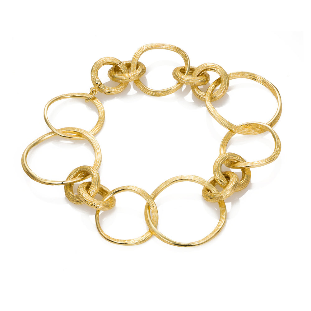 FLORENCE BRACELET IN SILVER , 18 KARAT GOLD VERMEIL