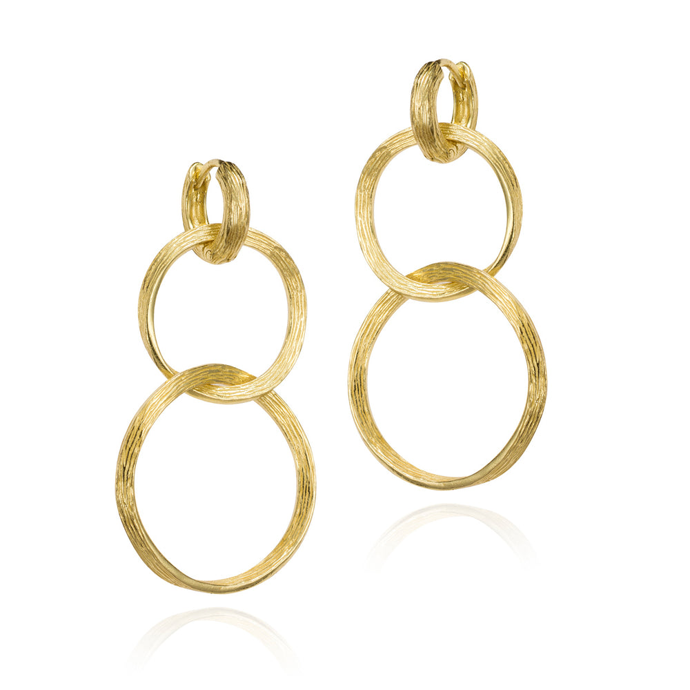 FLORENCE EARRINGS IN SILVER, 18 KARAT GOLD VERMEIL