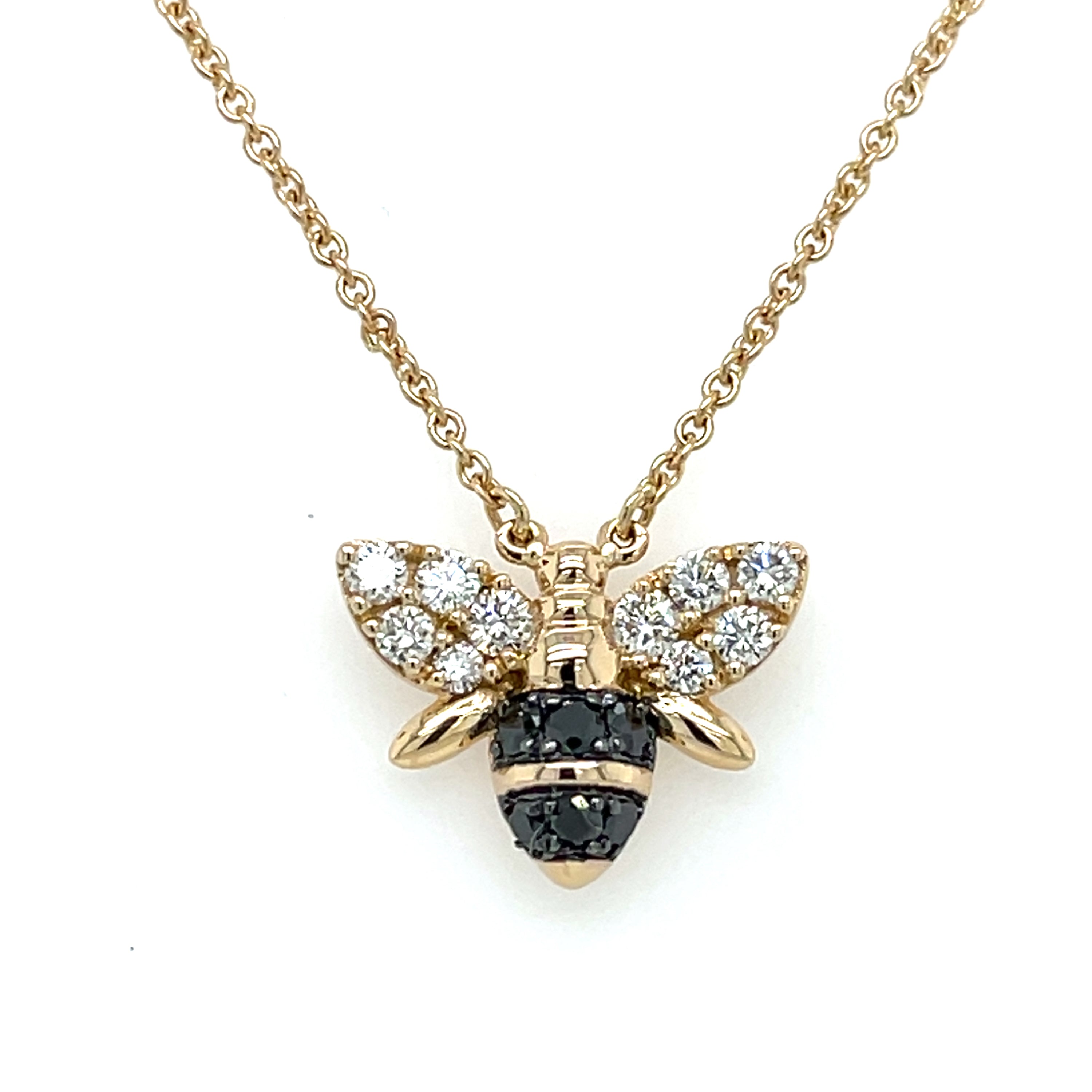 14 YELLOW GOLD BEE NECKLACE