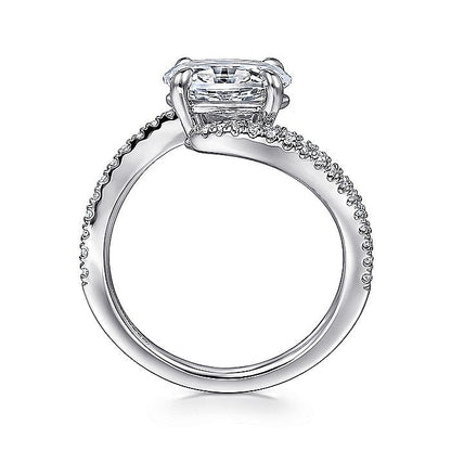 14KW OVAL BYPASS ENGAGEMENT RING