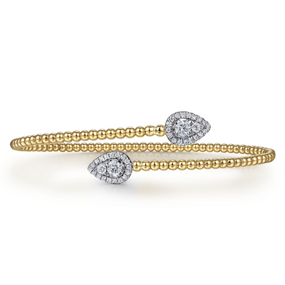 14K YELLOW GOLD BUJUKAN DIAMOND BANGLE