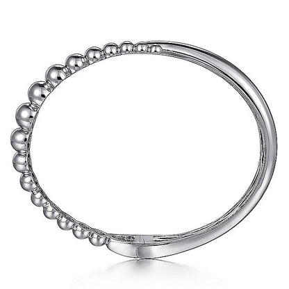 STERLING SILVER BUJUKAN BYPASS BANGLE