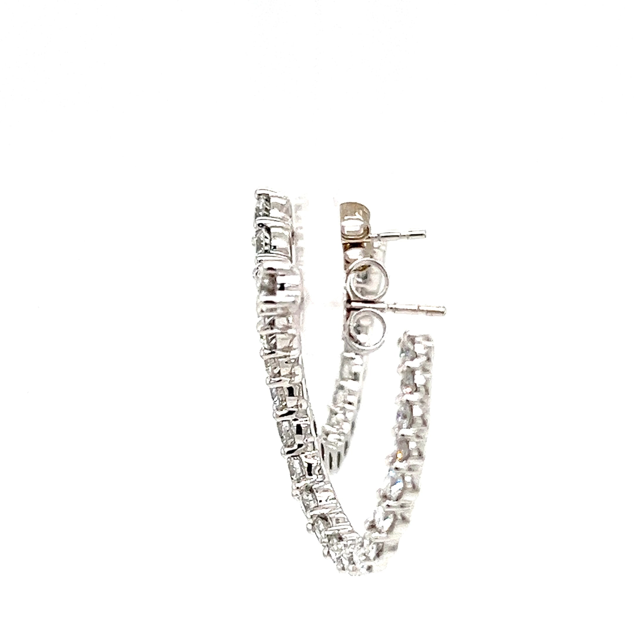 LAB GROWN DIAMOND SWIRL HOOPS