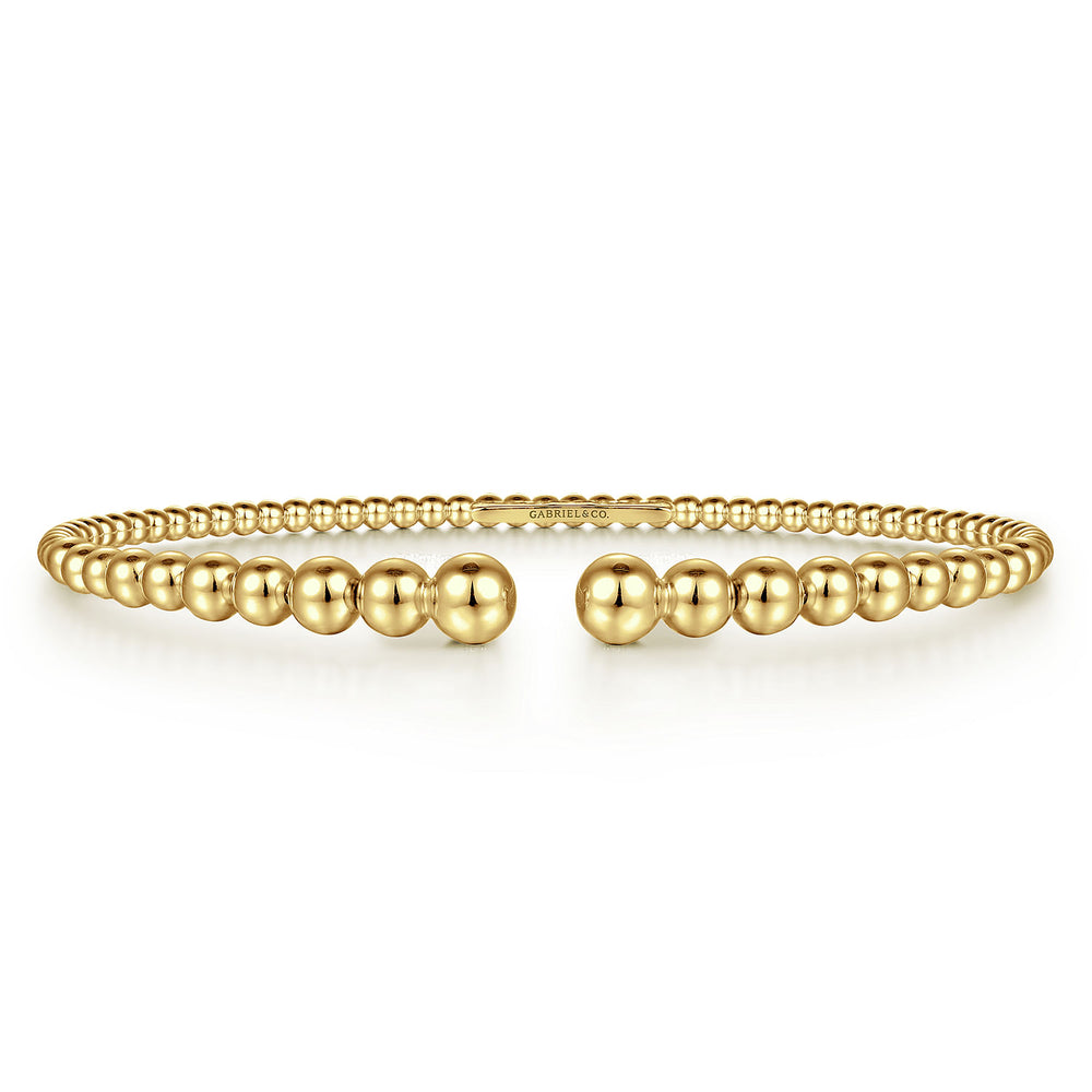 14 KARAT YELLOW GOLD BUJUKAN OPEN BANGLE