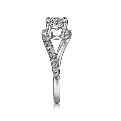 14KW OVAL BYPASS ENGAGEMENT RING