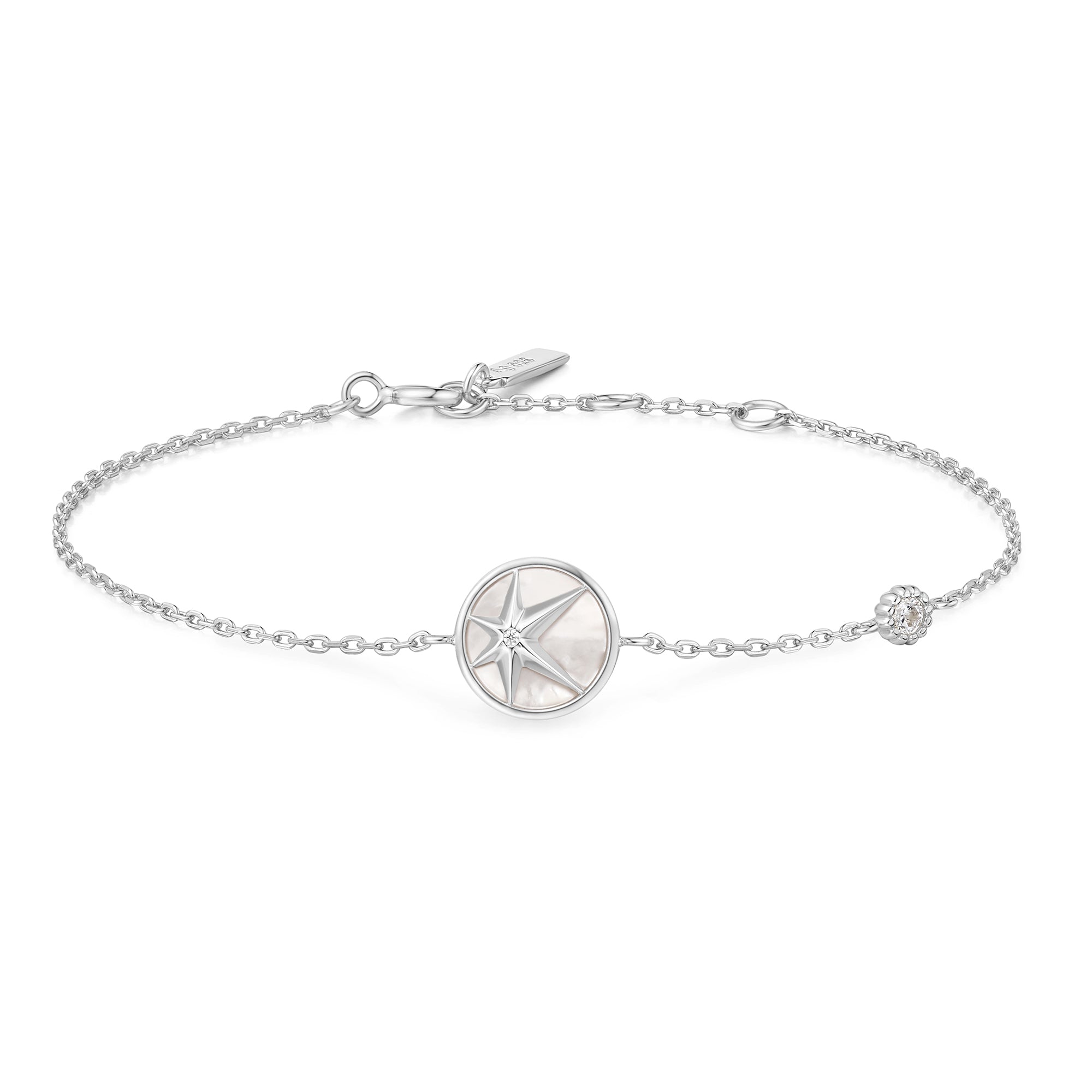 SILVER STAR MOTHER-OF-PEARL BRACELET