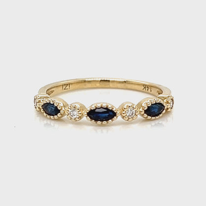 One Lady's IZI CREATIONS 14 Karat Yellow Women's Colored Stone Ring