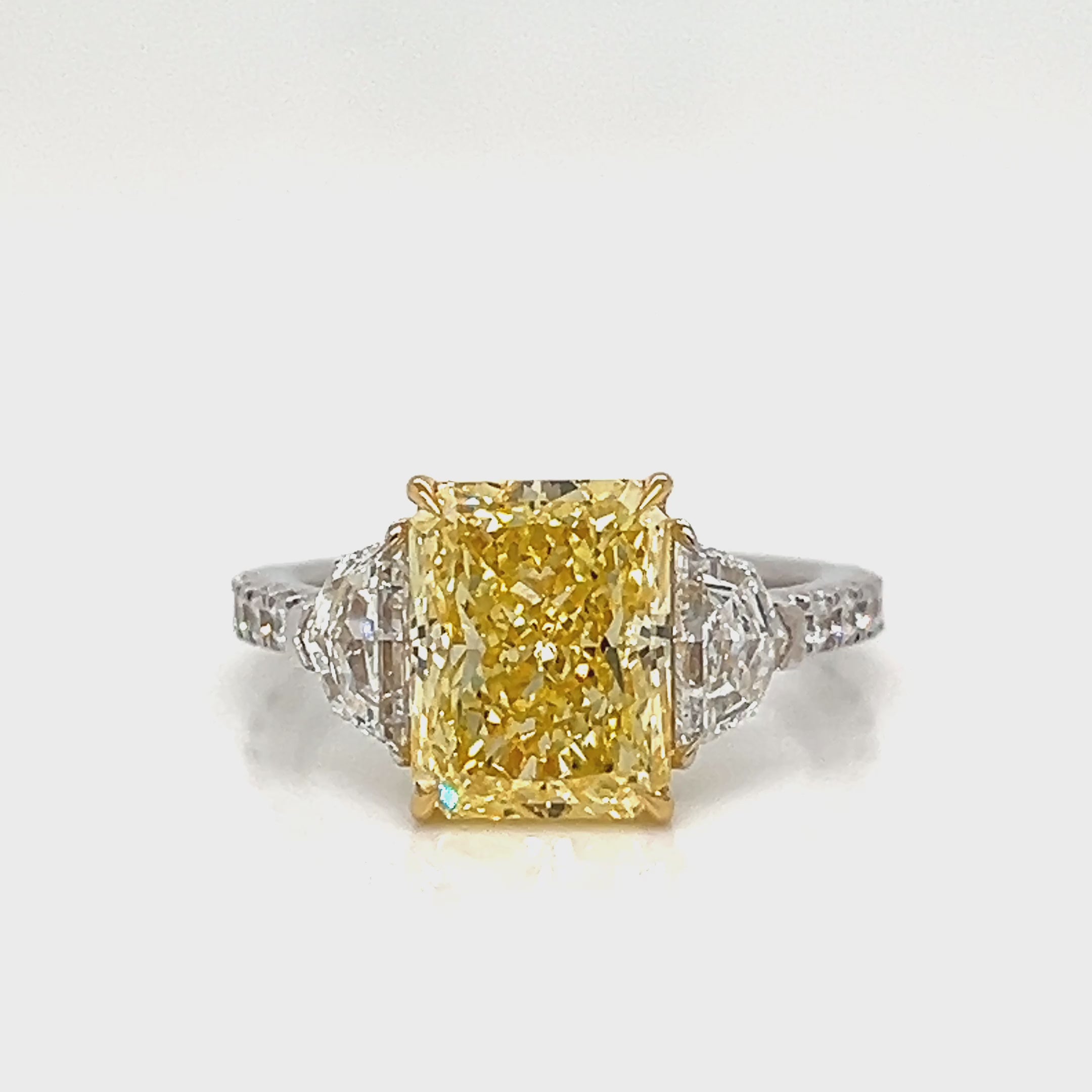 One Lady's 14 Karat White Lab Grown Diamond Engagement