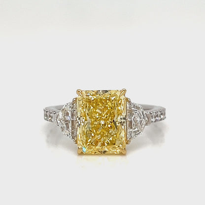 One Lady's 14 Karat White Lab Grown Diamond Engagement