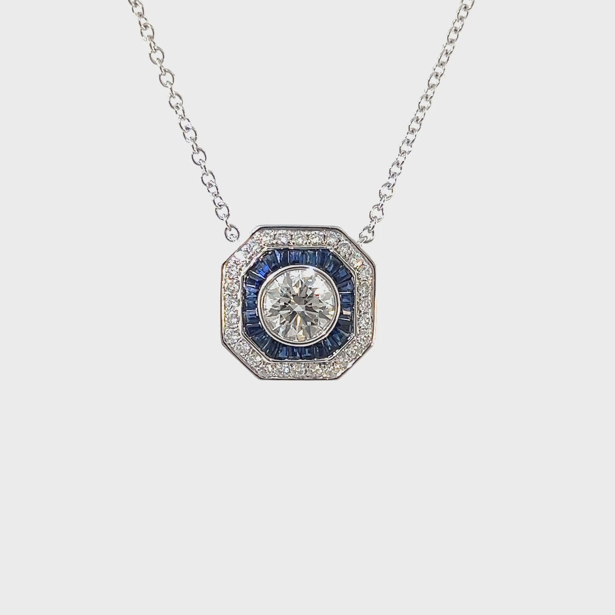 Lady's Lab Grown Diamond Pendant