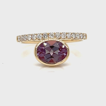 One Lady's LEGENDJEWELRYINC 14 Karat Yellow Women's Colored Stone Ring