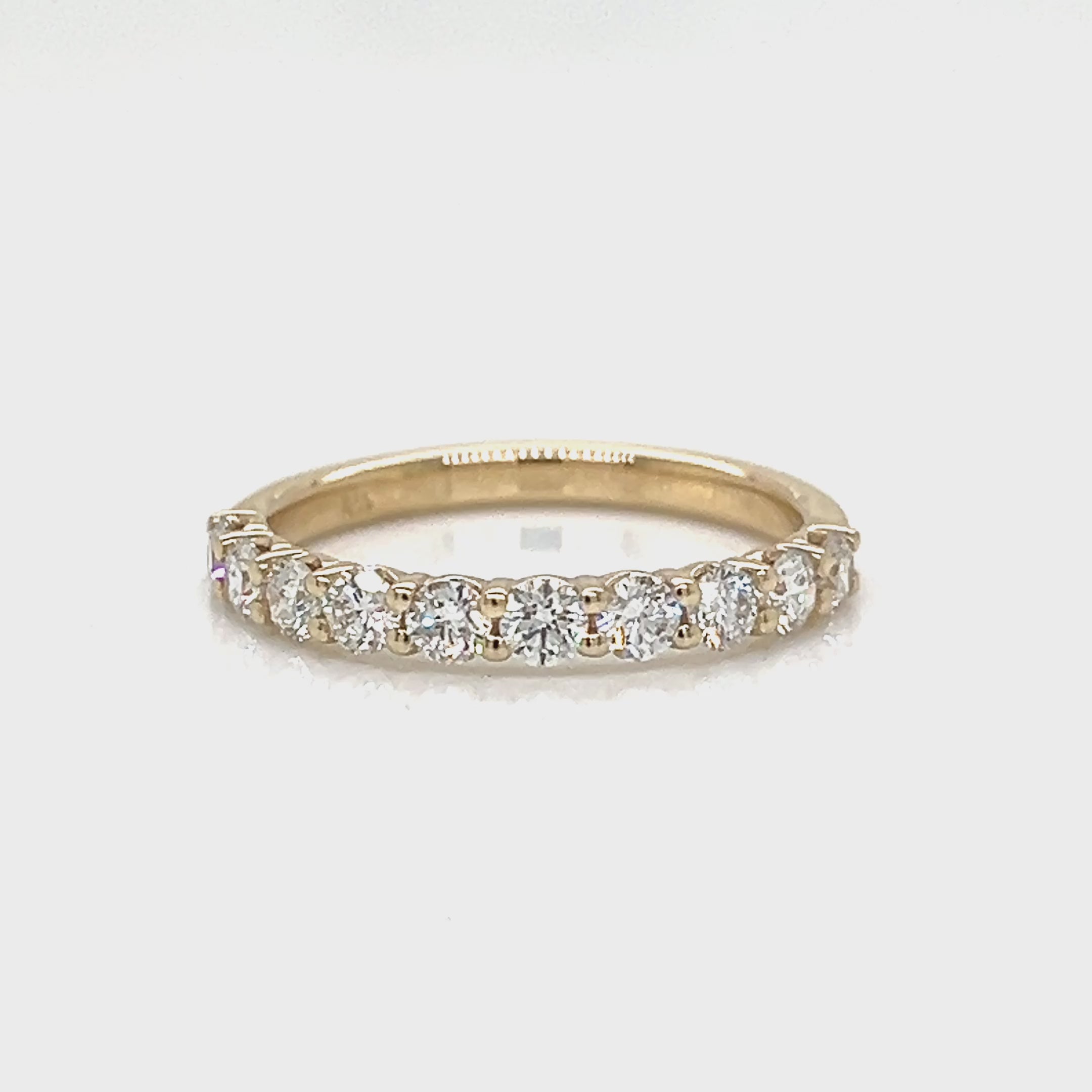 One Lady's DANIEL JOSEPH 14 Karat Yellow Women's Diamond Wedding Band