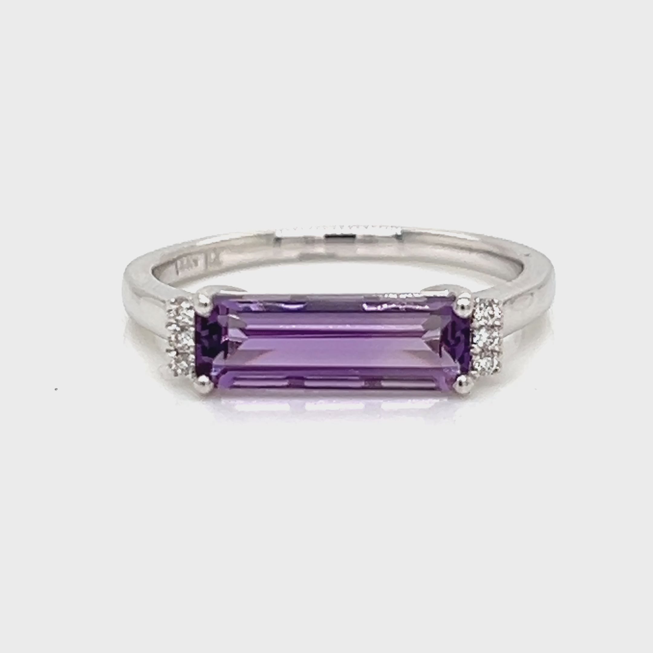 One Lady's LEGENDJEWELRYINC 14 Karat White Women's Colored Stone Ring