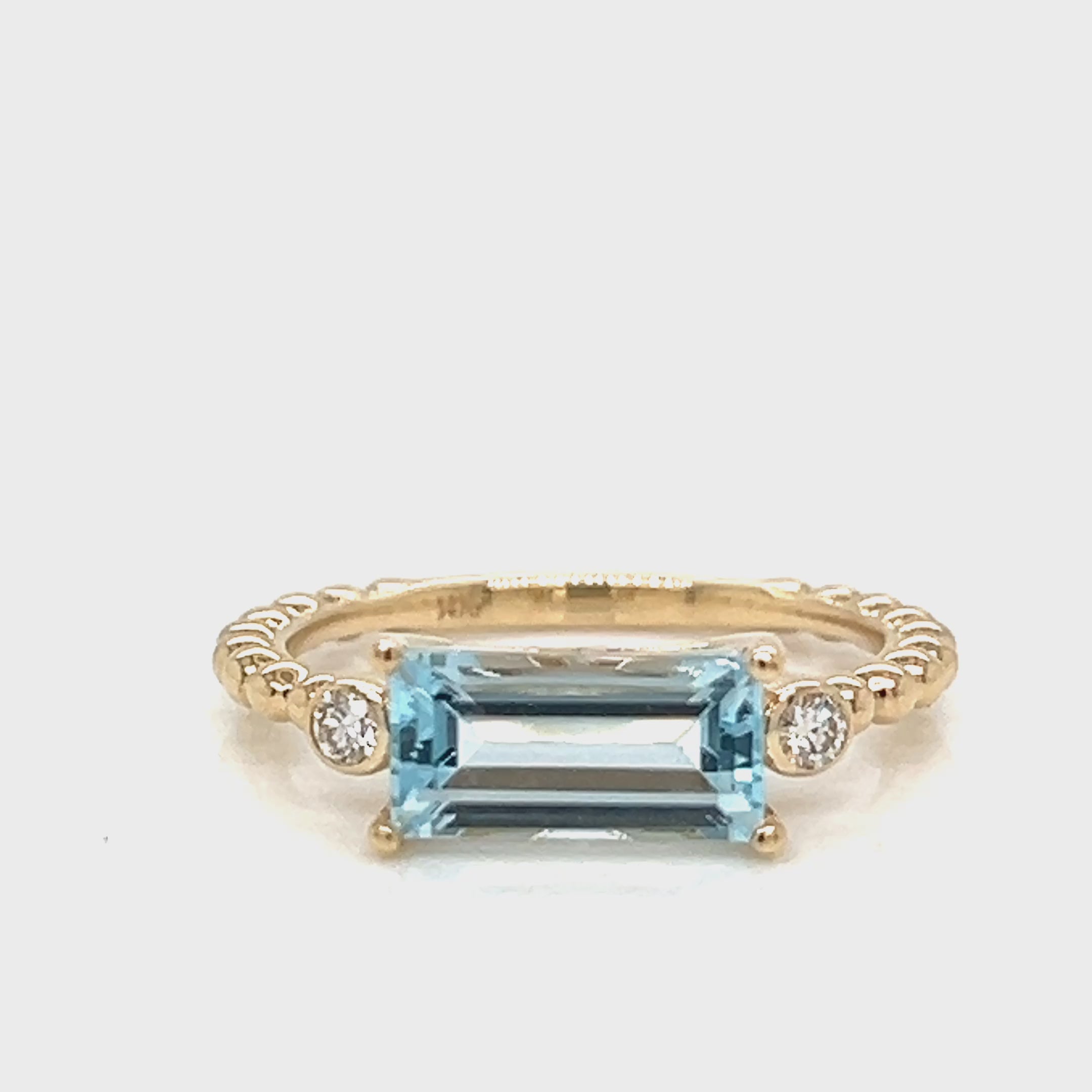 Load video: One Lady's LEGENDJEWELRYINC 14 Karat Yellow Women's Colored Stone Ring