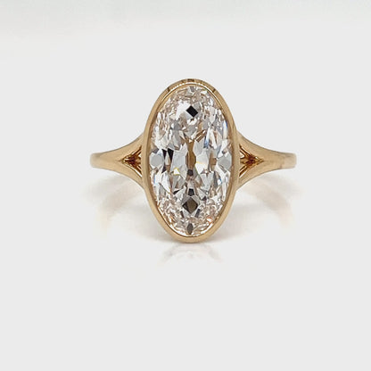 One Lady's 14 Karat Yellow Lab Grown Diamond Engagement